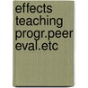 Effects teaching progr.peer eval.etc by Rylaarsdam