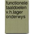 Functionele taaldoelen v.h.lager onderwys