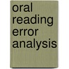 Oral reading error analysis by Yehudah Berg