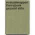 Evaluatierapport themaboek gezocht stilte