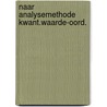 Naar analysemethode kwant.waarde-oord. door Veeken