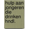 Hulp aan jongeren die drinken hndl. by Elling Boer