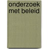 Onderzoek met beleid door Onbekend