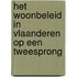 Het woonbeleid in Vlaanderen op een tweesprong