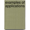 Examples of applications door Onbekend