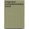 Vragenlyst vryetydsbesteding handl. door J.F. Chandu