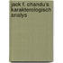 Jack f. chandu's karakterologisch analys
