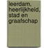 Leerdam, Heerlijkheid, stad en graafschap