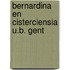 Bernardina en cisterciensia u.b. gent