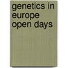 Genetics in Europe open days door M. Marchetti