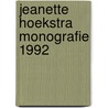Jeanette hoekstra monografie 1992 by Westen
