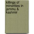 Killings of Minorities in Jammu & Kashmir