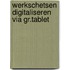 Werkschetsen digitaliseren via gr.tablet