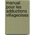 Manual pour les adductions villageoises