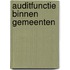 Auditfunctie binnen gemeenten