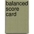 Balanced score card