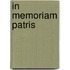 In Memoriam Patris