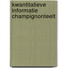 Kwantitatieve informatie champignonteelt by A.J.J. van Roestel