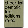 Check-list demotic text editions re-ed door Vleeming