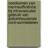 Voorkomen van nierinsufficiëntie bij intravasculair gebruik van jodiumhoudende contrastmiddelen