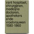 Vant hospitael, chirurgijnen, medicijne doctoren, apothekers ende vroetvrauwen 1580-1860