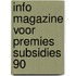 Info magazine voor premies subsidies 90