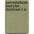 Semesterboek bedryfsk. doctoraal ii si