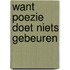 Want poezie doet niets gebeuren