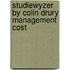 Studiewyzer by colin drury management cost