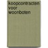 Koopcontracten voor woonboten