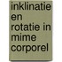 Inklinatie en rotatie in mime corporel