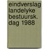 Eindverslag landelyke bestuursk. dag 1988