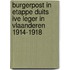 Burgerpost in etappe Duits IVe leger in Vlaanderen 1914-1918