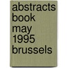 Abstracts book may 1995 Brussels door G. Evers