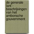 De generale Lant - beschrijvingen van het Ambonsche gouvernment