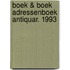 Boek & boek adressenboek antiquar. 1993