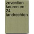 Zeventien keuren en 24 landrechten