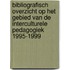 Bibliografisch overzicht op het gebied van de interculturele pedagogiek 1995-1999