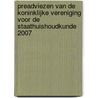 Preadviezen van de Koninklijke Vereniging voor de Staathuishoudkunde 2007 by Arnoud W.A. Boot