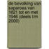 De bevolking van Saparoea van 1821 tot en met 1946 (deels t/m 2000)