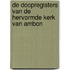De doopregisters van de hervormde kerk van Ambon