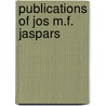 Publications of jos m.f. jaspars by Meertens