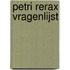 Petri Rerax vragenlijst