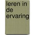 Leren in de ervaring