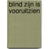 Blind zijn is vooruitzien