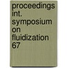Proceedings int. symposium on fluidization 67 door Onbekend