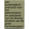 Een systematisch overzicht voor het determineren en selecteren van de diverse drukken van de Grote HermesKoppen by J. Koopmans