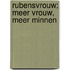 Rubensvrouw; meer vrouw, meer minnen