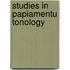 Studies in papiamentu tonology