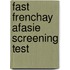 Fast frenchay afasie screening test